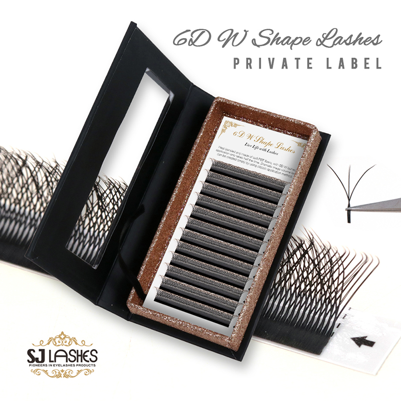 Private Label Lash Package for 6D W Shape Lashes