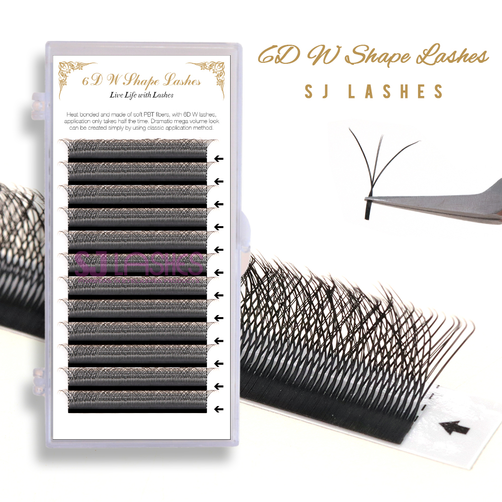 Private Label Lash Package for 6D W Shape Lashes
