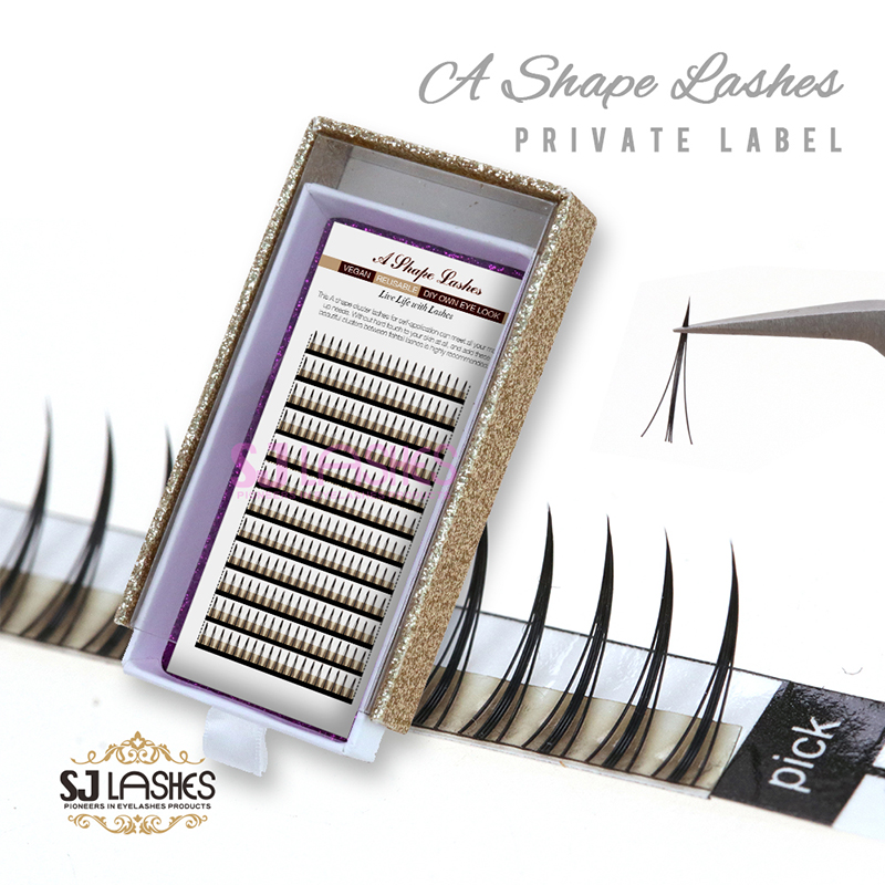 Private Label Lash Case for A-Shape Home Eyelash Extensions