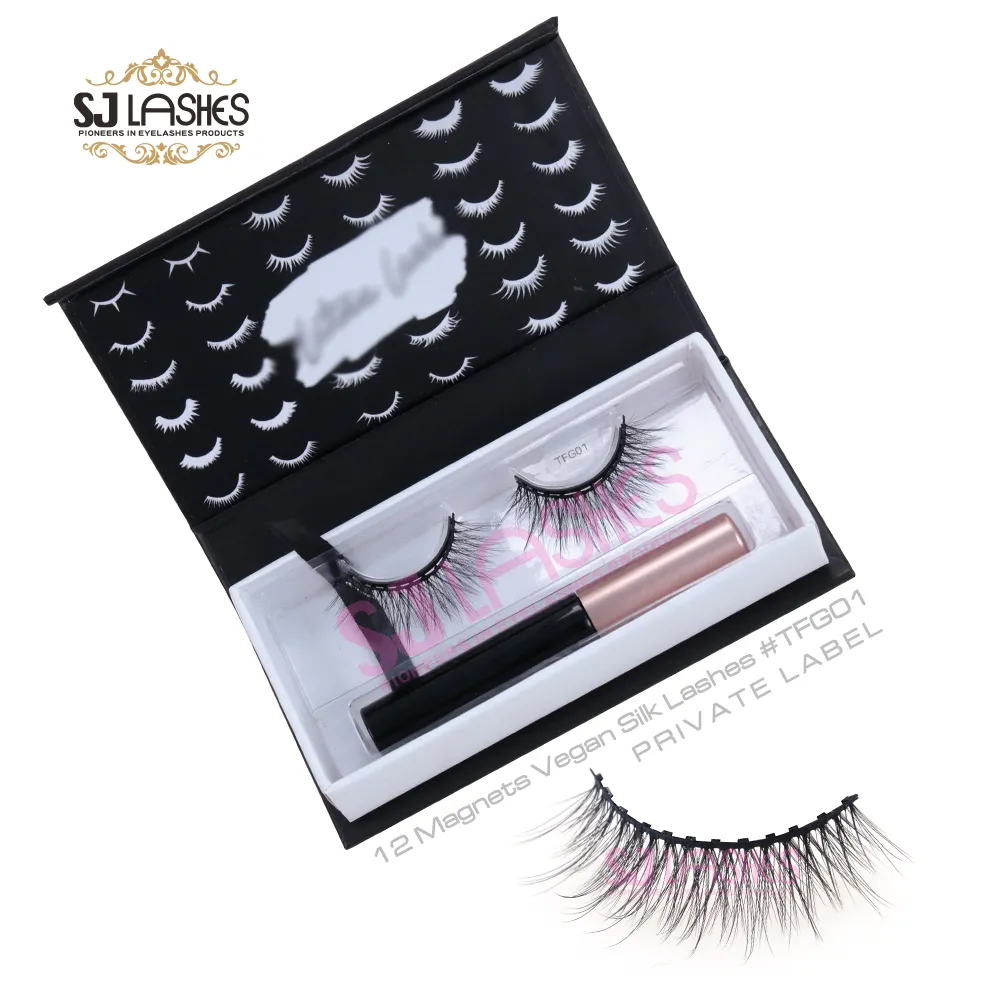 12 Magnets Vegan Silk Lashes #TFG01