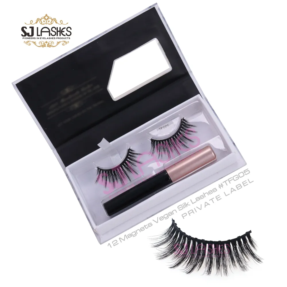 12 Magnets Vegan Silk Lashes #TFG05