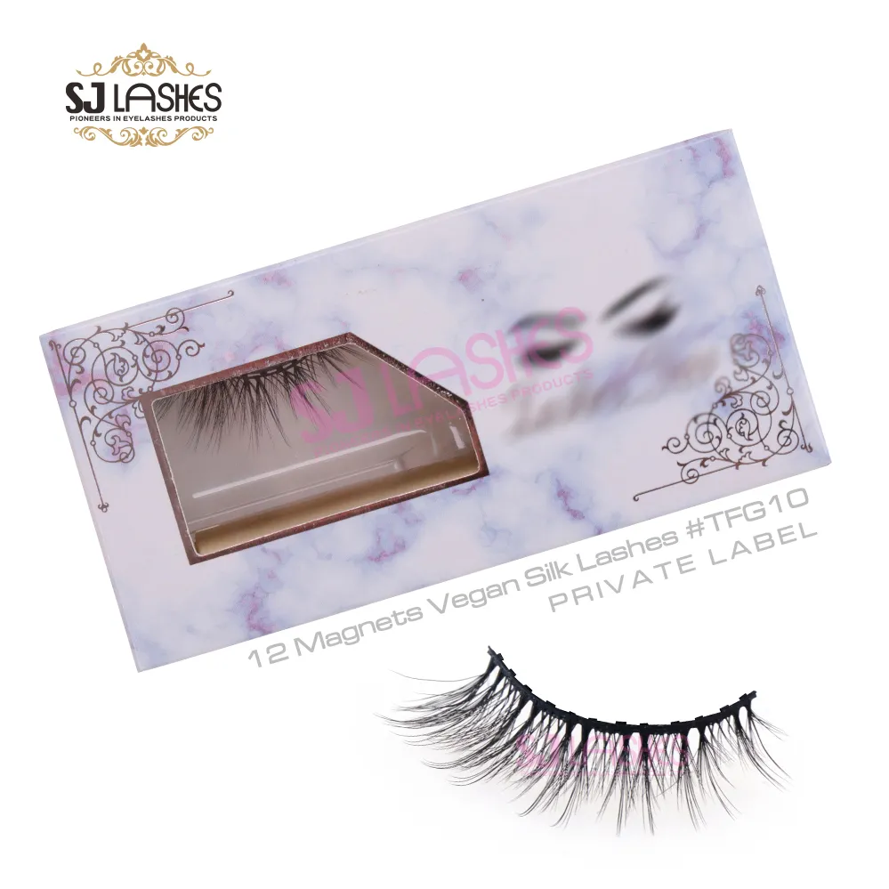 12 Magnets Vegan Silk Lashes #TFG10