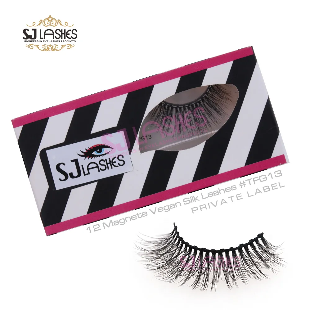 12 Magnets Vegan Silk Lashes #TFG13