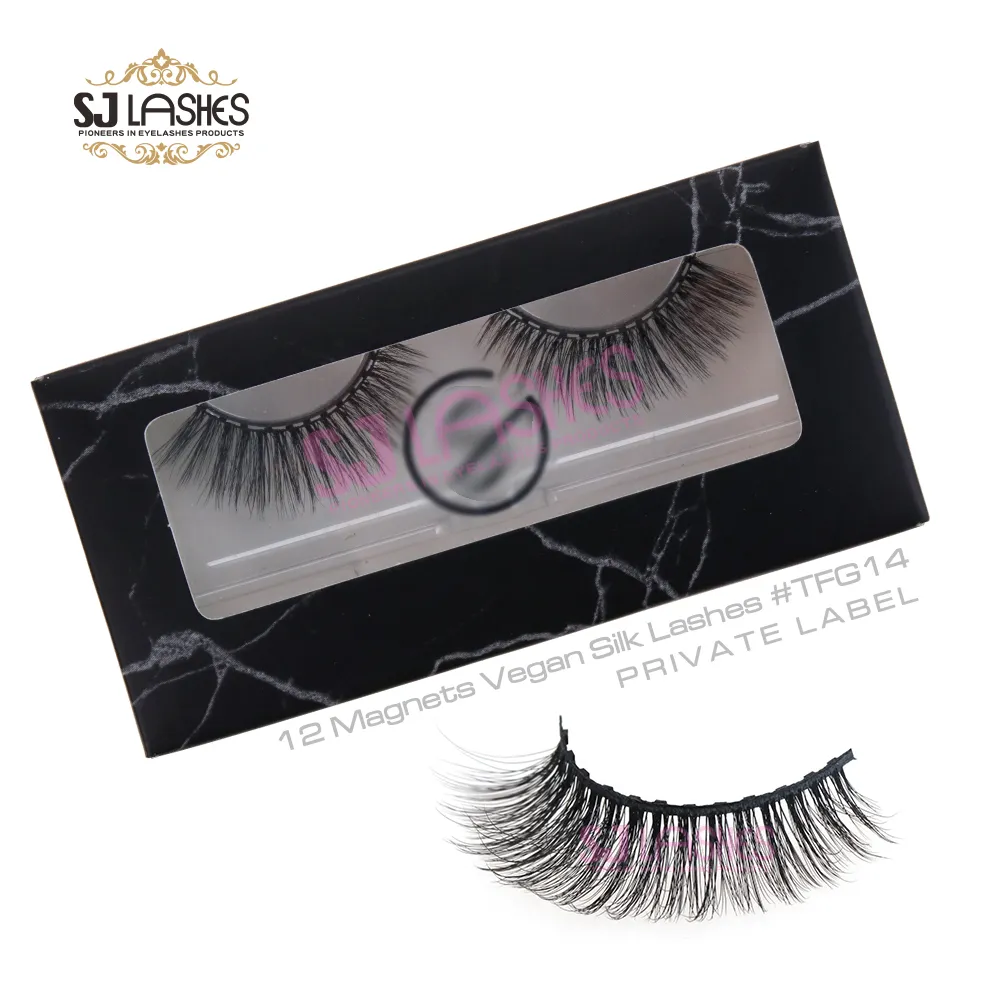 12 Magnets Vegan Silk Lashes #TFG14
