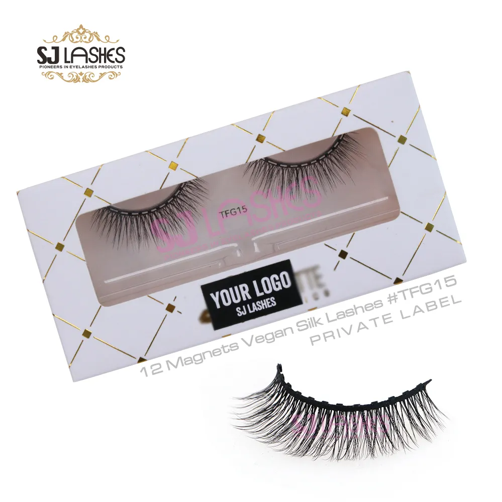 12 Magnets Vegan Silk Lashes #TFG15