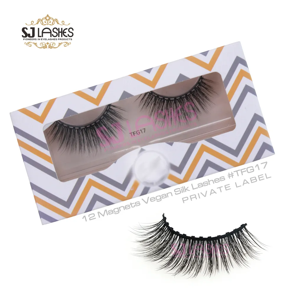 12 Magnets Vegan Silk Lashes #TFG17