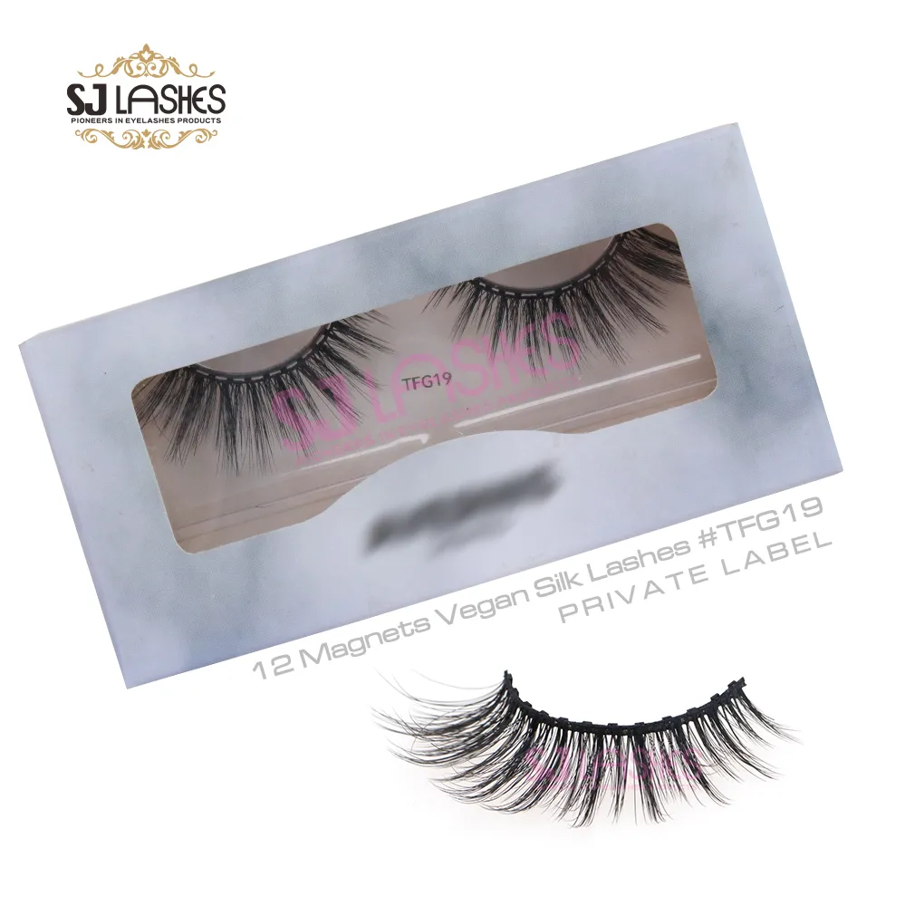 12 Magnets Vegan Silk Lashes #TFG19