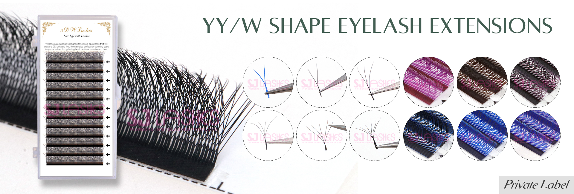 YY/W Shape Eyelash Extensions