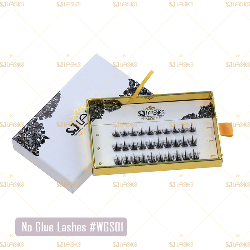 Pre-Bonded DIY Lash Extensions #WGS01 Glueless Press On Lashes