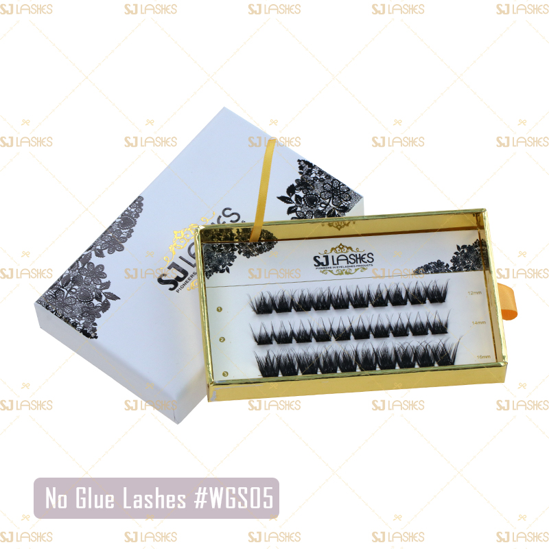 Pre-Bonded DIY Lash Extensions #WGS05 Glueless Press On Lashes