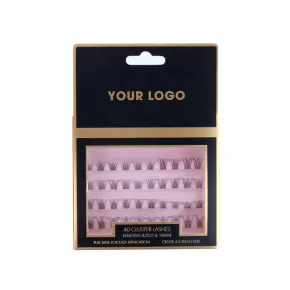 Cluster Lashes Box with Private Label Design Service #FDZT08