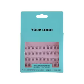 Cluster Lashes Box with Private Label Design Service #FDZT09