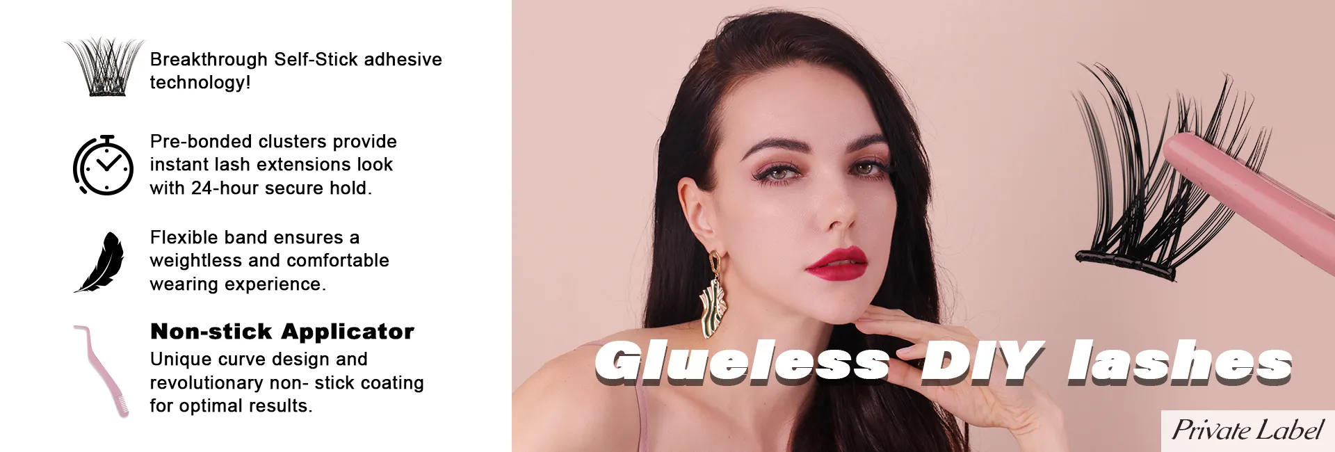 Glueless DIY lashes