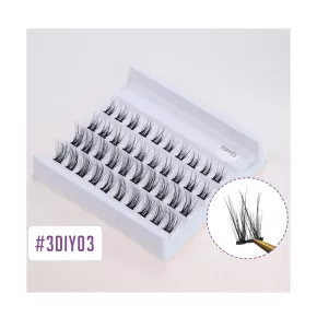 Pre-Cut Fluffy Silk Lashes #3DIY03