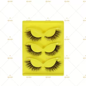 3 Pairs Custom Eyelash Package Box #SUZP301
