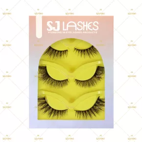 3 Pairs Custom Eyelash Package Box #SUZP303
