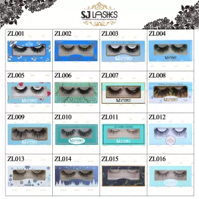 Packaging Code Chart #ZL001-ZL016