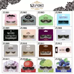 Packaging Code Chart #ZU001-ZU016