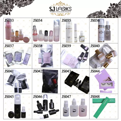 Packaging Code Chart #JS033-JS048