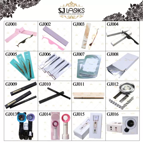 Packaging Code Chart #GJ001-GJ016