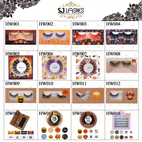 Packaging Code Chart #HW001-HW016