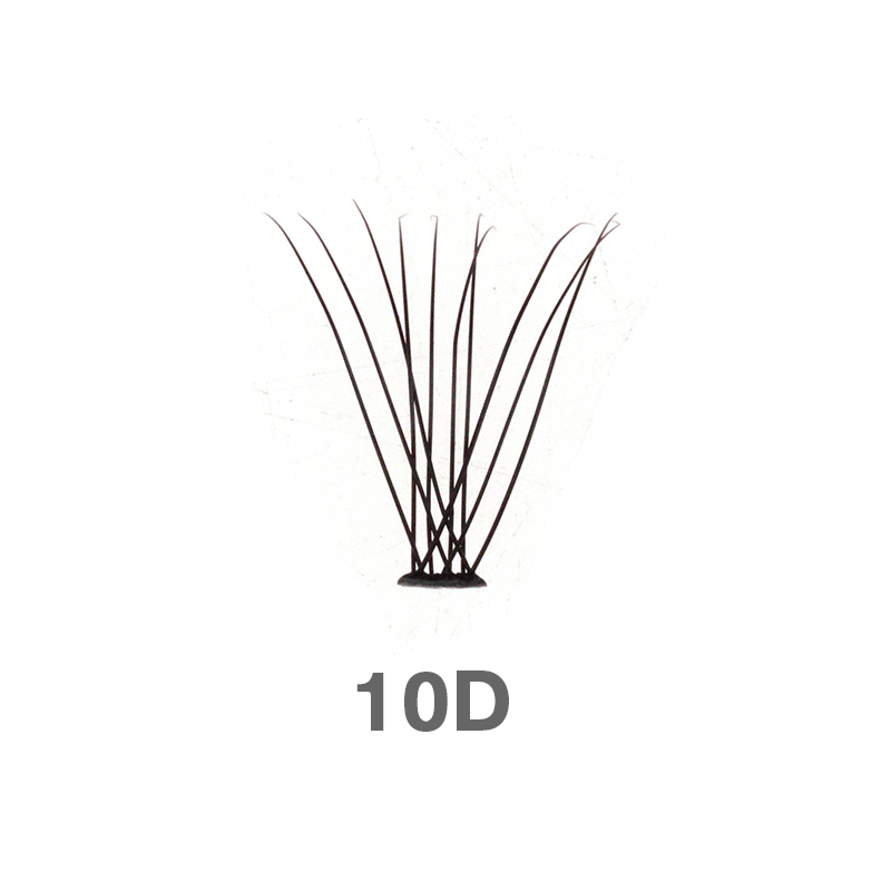Salon Extensions Look Heat Bonded Fan Lashes #HB10D