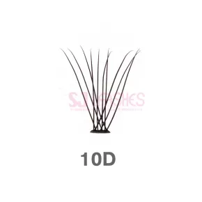 Salon Extensions Look Heat Bonded Fan Lashes #HB10D