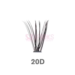 Salon Extensions Look Heat Bonded Fan Lashes #HB20D
