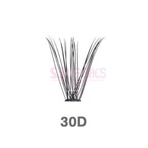 Salon Extensions Look Heat Bonded Fan Lashes #HB30D