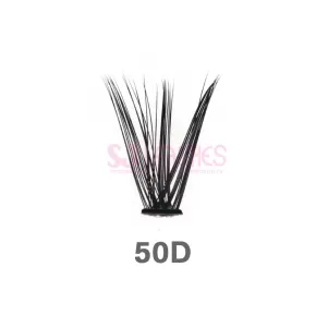 Salon Extensions Look Heat Bonded Fan Lashes #HB50D