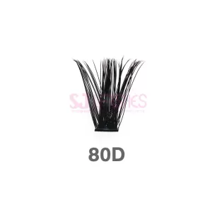Salon Extensions Look Heat Bonded Fan Lashes #HB80D