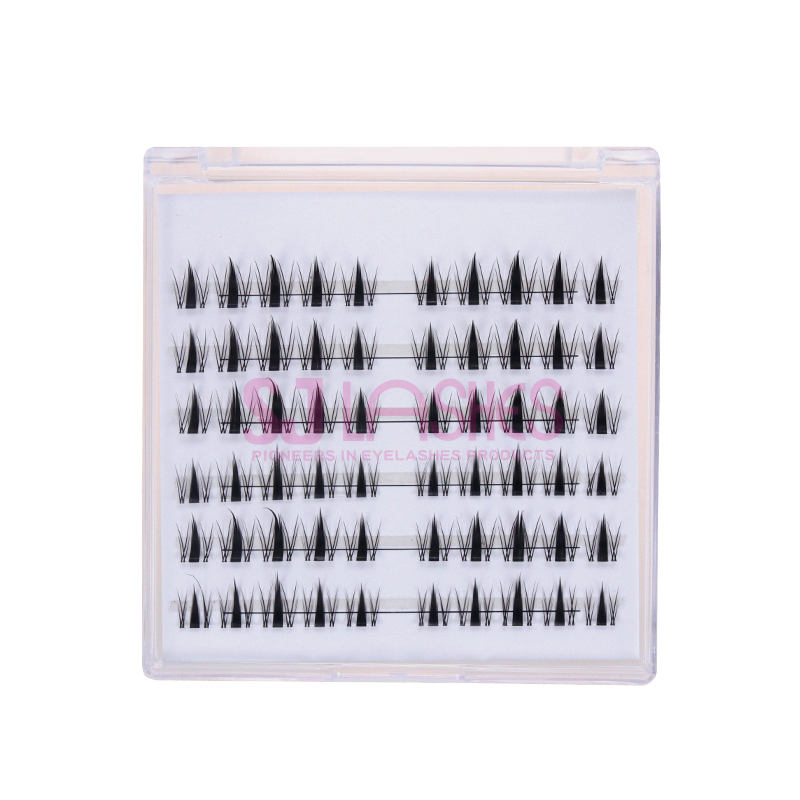 Anime Look Spiky Manga Cluster Lash Extensions #AM04