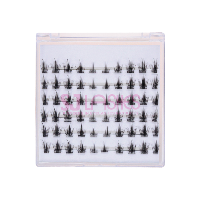 Anime Look Spiky Manga Cluster Lash Extensions #AM05