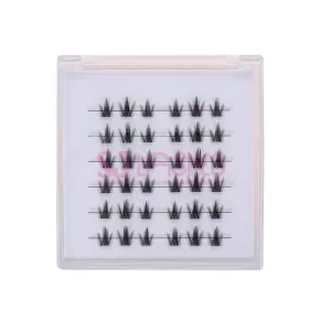 Anime Look Spiky Manga Cluster Lash Extensions #AM07