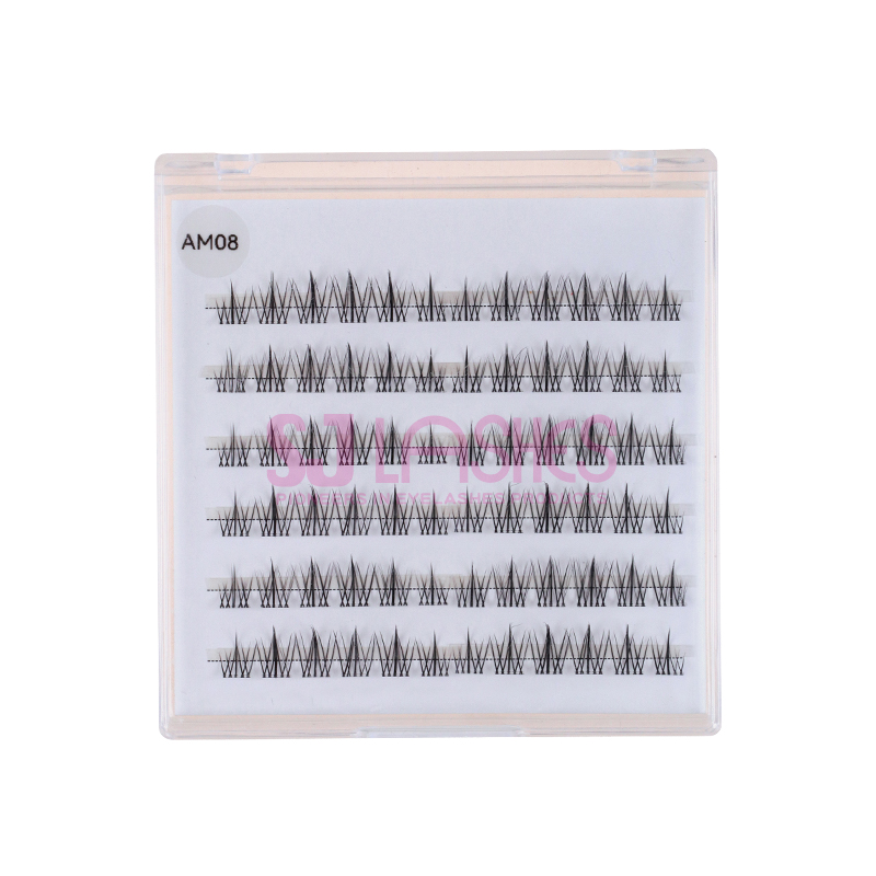 Anime Look Spiky Manga Cluster Lash Extensions #AM08