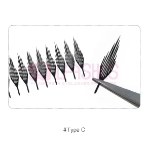 Anime Pre-made Fan Lashes #Type C