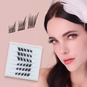 Pre-Glued Winged Out Cluster Lashes #GA01