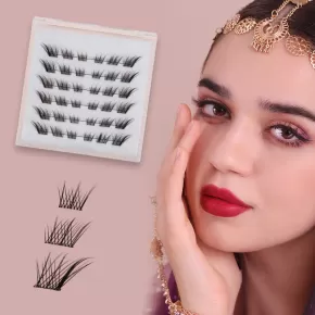 Pre-Glued Winged Out Cluster Lashes #GA04