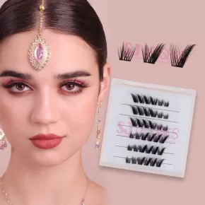 Pre-Glued Winged Out Cluster Lashes #GA06