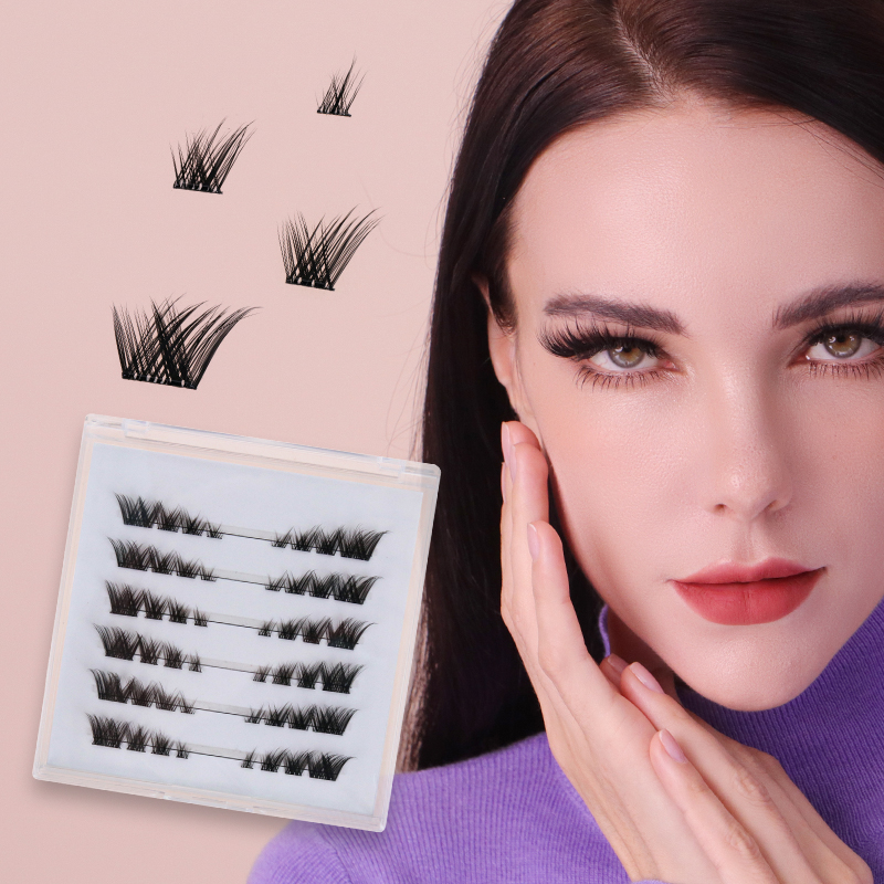 Pre-Glued Winged Out Cluster Lashes #GA07