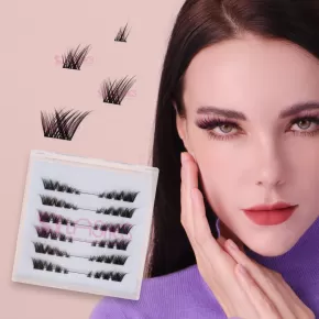 Pre-Glued Winged Out Cluster Lashes #GA07