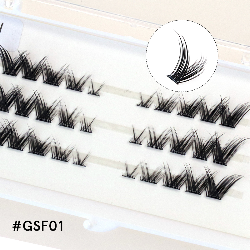 Superfine Band Pre-Glued Cluster Lashes #GSF01