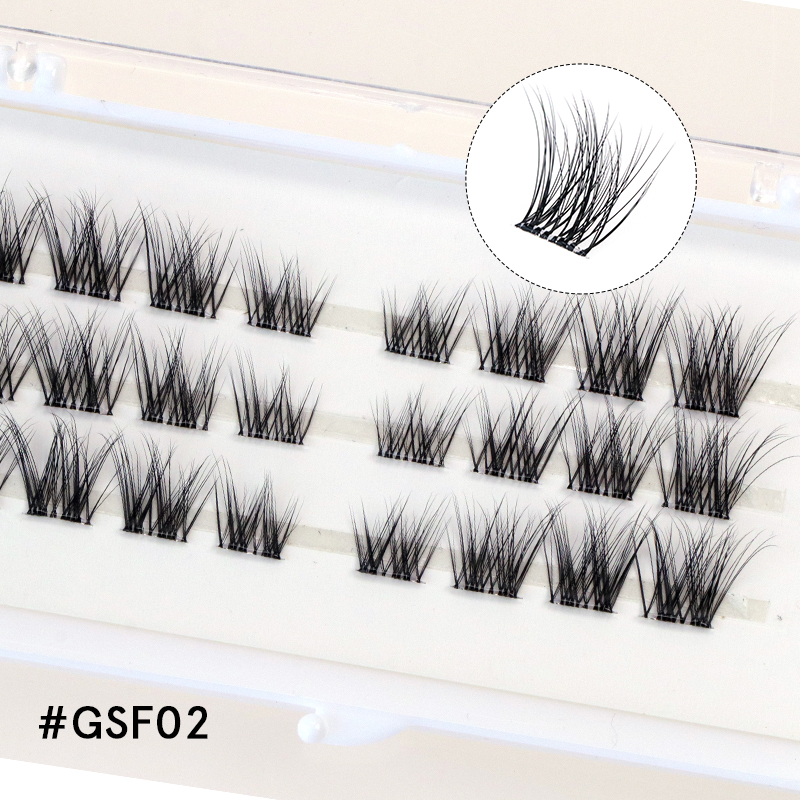 Superfine Band Pre-Glued Cluster Lashes #GSF02