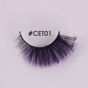 Colorful Russian Hybrid Strip Lashes #CET01