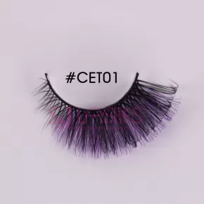 Colorful Russian Hybrid Strip Lashes #CET01