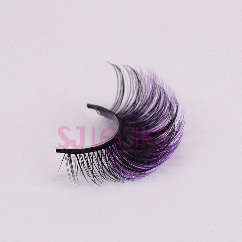 Colorful Russian Hybrid Strip Lashes #CET01