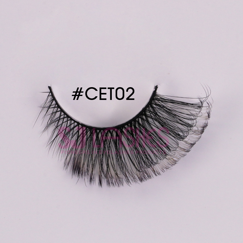 Colorful Russian Hybrid Strip Lashes #CET02