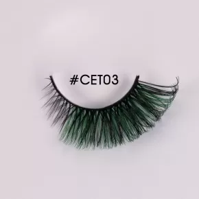 Colorful Russian Hybrid Strip Lashes #CET03
