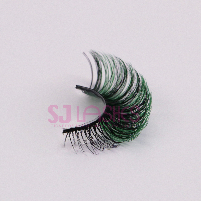 Colorful Russian Hybrid Strip Lashes #CET03