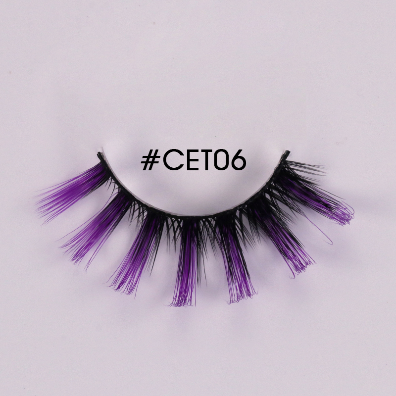 Colorful Russian Hybrid Strip Lashes #CET06